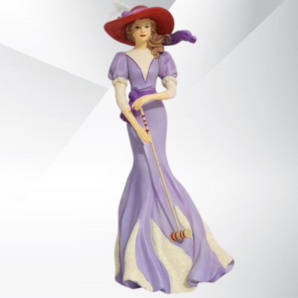 2/$50 Thomas Kinkade Portraits of Style and Grace A Game of Croquet Figurine